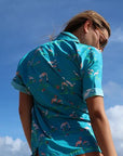 Tropical Beach Button Up Shirt