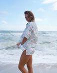 Tropical Beach Button Up Shirt